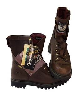 lot 18 image: Georgia Boots  Mens Size 9.5 W ( Model G8043) -Lace-To-Toe GTX 200G Waterproof Boots