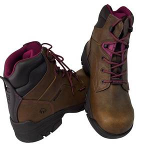lot 51 image: Wolverine  Womens Size 10 W ( Model W10383) -Merlin   6 Waterproof Composite Safety Toe Work Boot