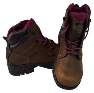 lot 67 image: Wolverine  Womens Size 7.5 W ( Model W10383) -Merlin   6 Waterproof Composite Safety Toe Work Boot