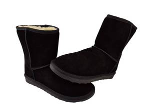 lot 108 image: Jeossy  Womens Winter Snow Boots, Size 10 (Model Number DJY9687), Warm Suede Fur Slip-On Mid-Calf Plush Fuzzy Tall Shoes