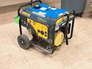 lot 1 image: Champion 4750 Starting Watts  3800 Running Watts 120V220V 224cc Generator  Power Station  Rolling