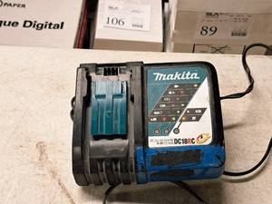 lot 97 image: Makita Li-ion 14.4-18V  Ni-MH 7.2-14.4V Cordless Tool Battery Charger DC18RC