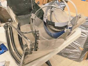 lot 31 image: Lot of (6) Assorted Faceshields with Brackets and Clear Shields
