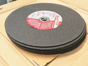 lot 151 image: Lot of (9) Sait Cut 12 General Purpose Cut-Off Wheels A24R-BF