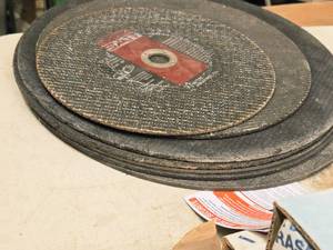 lot 153 image: Lot of (7) Assorted Cut-Off Wheels - From 9-12 to 14 Diameter