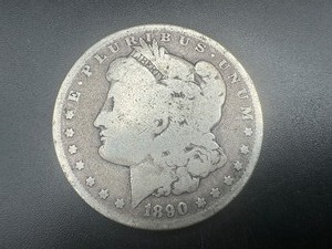 lot 14 image: 1890-O Morgan Silver Dollar