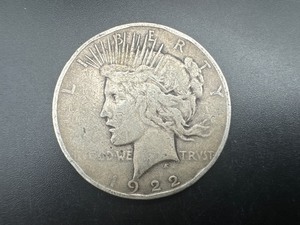 lot 60 image: 1922-D Peace Silver Dollar