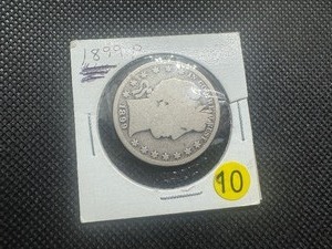 lot 90 image: 1899-P Silver Barber Half Dollar