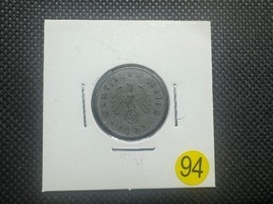 lot 94 image: 1942 Third Reich Germany 10 Reichspfennig