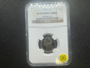 lot 96 image: 1994S 5C NGC PF 69 Ultra Cameo