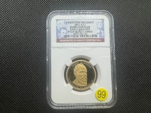 lot 99 image: 20th President James Garfield 2011S $1 Earl Release NGC PF69 Ultra Cameo