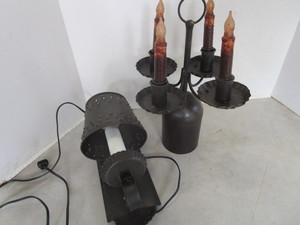 lot 19 image: Candelabra, Sconces, Wrought Iron