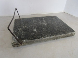 lot 22 image: Bed Warming Soapstone, Antique