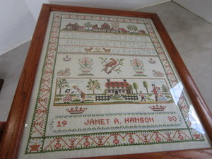 lot 28 image: Cross Stitch Sampler