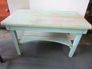 lot 10 image: Distressed Painted Low Table