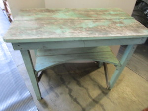 lot 2 image: Distressed Painted Table