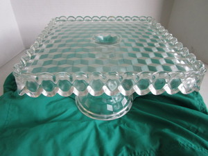 lot 92 image: Fostoria Cake Stand