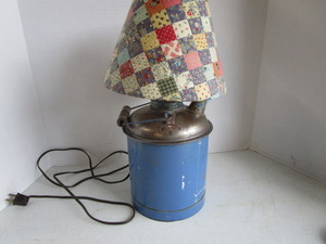 lot 93 image: Antique Gas Can Based Lamp