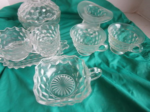 lot 96 image: Fostoria Am. Square Glasses