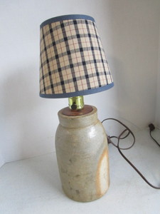 lot 105 image: Stoneware Based Electric Lamp