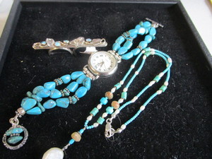 lot 113 image: Sterling Jewelry, Turquoise