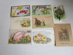lot 126 image: Antique Easter Postcards