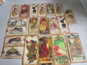 lot 128 image: Reproduction Style Mailing Tags