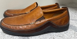 lot 112 image: Cole Haan Brown Leather Slip-On Loafers Size 12M