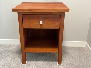 lot 133 image: Wooden Nightstand with Drawer and Shelf