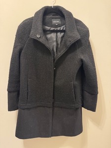 lot 56 image: Nine West Womens Black Wool-Blend Coat Size XL