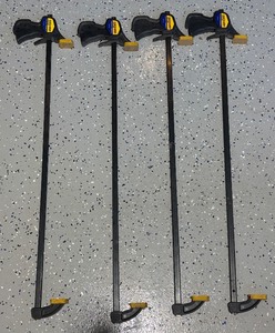 lot 111R image: G - Set of 4 Irwin Quick-Grip 44 Inch Bar Clamps