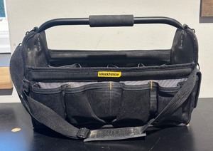 lot 112R image: Workforce 17-Inch Tool Bag with Shoulder Strap