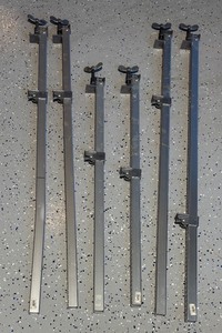 lot 182R image: G - Set of 6 Universal Clamp Corp Adjustable Bar Clamps, 53 Inch Max Length