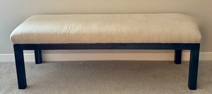lot 156 image: LL - Upholstered Bench with Metal Base