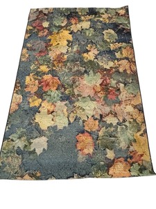 lot 174 image: G - Maple Leaves Area Rug 5x8 ft Autumn Tapestry Style