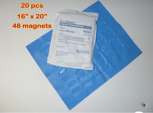 lot 120 image: 1 Case (20 each) NEW MediChoice MAG1620 16 x 20 Sterile Magnetic Instrument Drape
