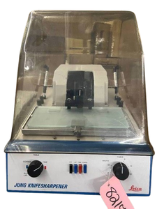 lot 14 image: Leica Jung Knifesharpener Automatic Knife Sharpener  Precision Blade Sharpening for Microtomes  Great Condition