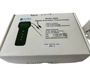 lot 16 image: New Open Box Alpha Technics 3000i Digital Precision Thermometer  Easy Reading, High Accuracy 0.01°C Measurement
