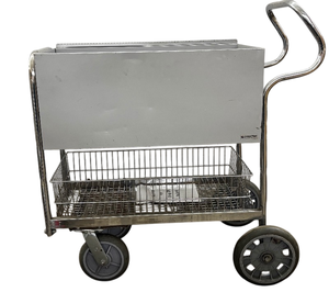 lot 52 image: Charnstrom Rolling Mailroom&nbspDelivery Mail Cart   Sturdy Steel Frame, Multi-Purpose Storage  Great Condition