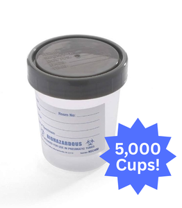 lot 117 image: 1 Case (500 containers) NEW MediChoice NSC400 4 oz. 120 cc Specimen Container