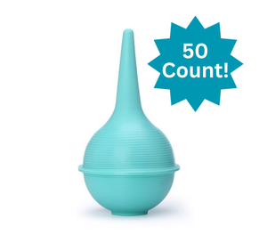 lot 81 image: 1 Case (50 count) NEW MediChoice EAR301 1 oz. Single-Use Sterile Ear & Ulcer Syringe - Green