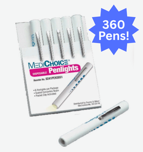 lot 91 image: 1 Case (10 boxes each) NEW MediChoice PEN3051 Disposable Penlights