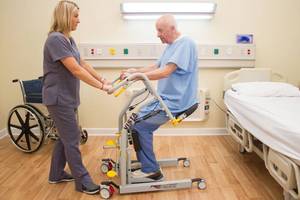 lot 53 image: WyEast Medical Vista400 Stand Assist  Pneumatic Stander, Safe Patient Handling  Great Condition