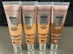 lot 3 image: Set of 4 Maybelline Dream Urban Cover Full Coverage Makeup with SPF 50
