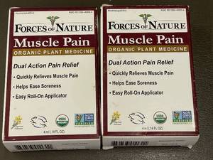lot 23 image: Forces of Nature Muscle Pain Relief Roll-On (2 Packs) - 4ml Each