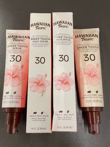 lot 25 image: Set of 4 Hawaiian Tropic Sheer Touch Face Serum SPF 30