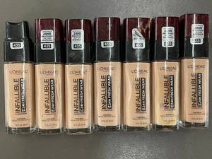 lot 28 image: Set of 7 LOreal Infallible 24H Fresh Wear Foundation in Shade 435