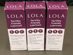 lot 42 image: Set of 3 LOLA Fertility Friendly Lubricants 1.7 fl oz