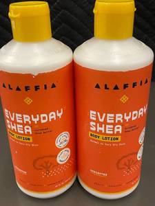 lot 46 image: Set of 2 Alaffia Everyday Shea Body Lotion, 32 oz Each