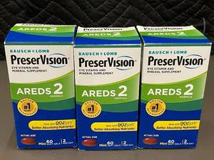 lot 55 image: Bausch  Lomb PreserVision AREDS 2 Eye Vitamin Supplement, 3 Pack